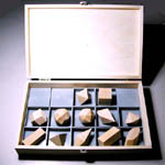 Wood crystal model - 12 pieces