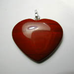 Red Jasper Heart Pendant