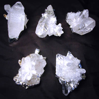 Rock Crystal Druze Pendant