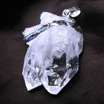 Rock Crystal Druze Pendant