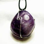 Tumbled Amethyst Coil Necklace