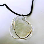 Tumbled Rock Crystal Coil Necklace