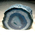 Fermacarte in agata blu 10 - 12 cm