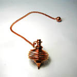 Spherical shaped Pendulum copperplated