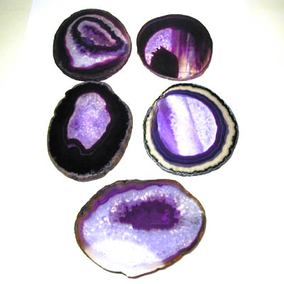Violet Agate Slab 8 - 10 cm