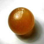 Amber Calcite Sphere 4 cm