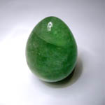 Uovo in fluorite verde 5 cm