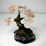 Tumbled Rose Quartz Tree 8 cm