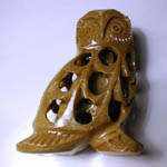 Pierced Soap Stone Owl 5 cm