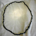 Snowflake Obsidian Chip Necklace 90 cm