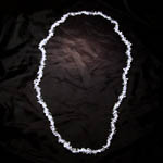 Rock Crystal Chip Necklace 90 cm