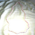 Rose Quartz Chip Necklace 90 cm
