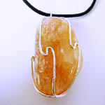 Tumbled Madeira Citrine Coil Necklace