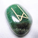 Set di Rune in avventurina verde - 25 pezzi