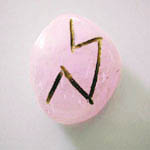 Set di Rune in quarzo rosa - 25 pezzi
