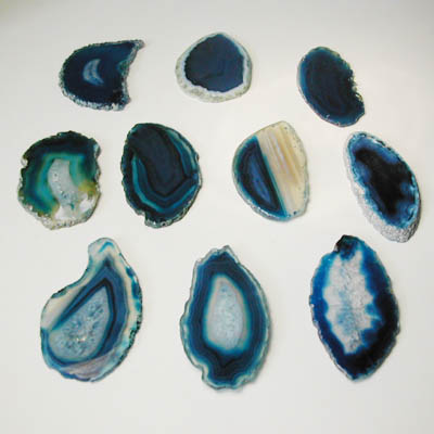 Blue Agate Slab 4 - 5 cm