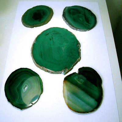 Green Agate Slab 8 - 10 cm